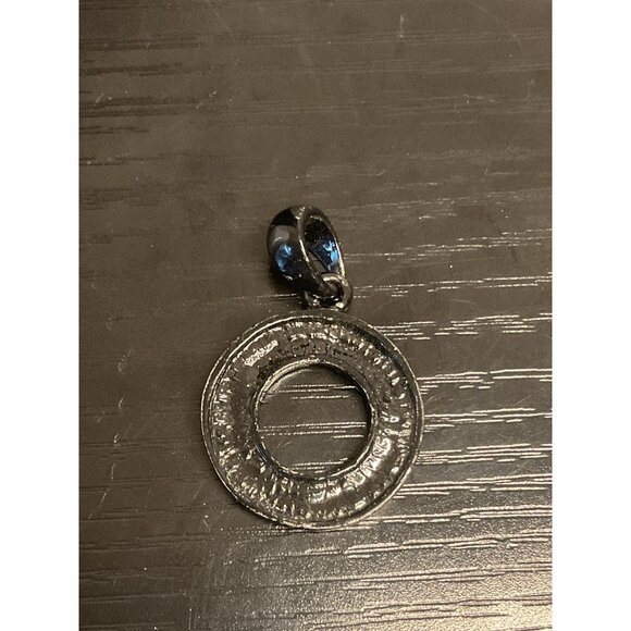 Multi-Color Rhinestone Circle Pendant Bling-Bling Jewelry Accessory - Picture 2 of 4